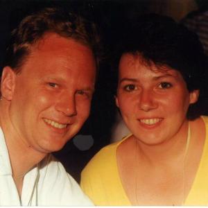 Kim & I on our honeymoon, 1988.